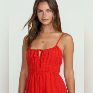 monteau Smocked Tie-Front Camisole